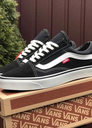 Р.40, 42   кроссовки vans old skool черно/белые ks 11429 2