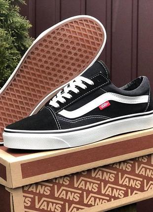 Р.40, 42   кроссовки vans old skool черно/белые ks 11429 4