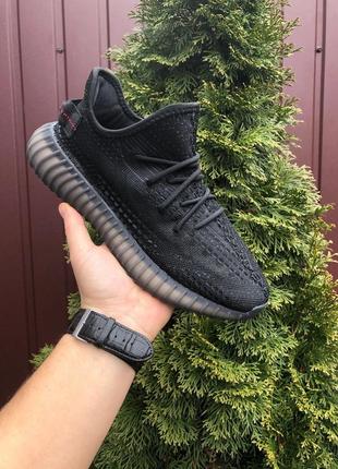 Р.36 кросівки adidas yeezy boost чорно/червоні  ks 11444