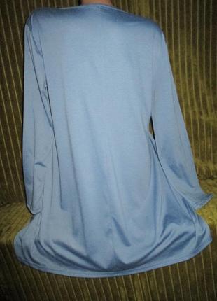 Туника-платье-трапеция с карманами, синий матовый цвет,xl5 фото