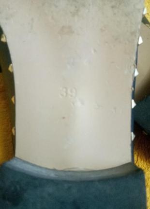 Шлепы лоферы, кожа 38 р. 24,5 см.3 фото
