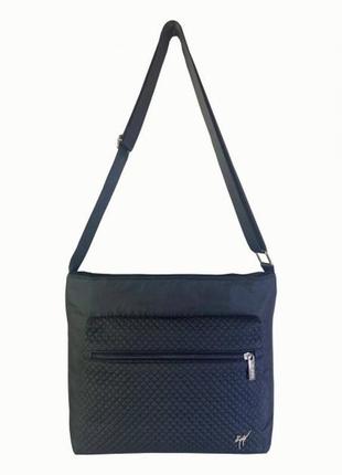 Сумка жіноча кросбоді . сумочка через плече текстильна чорна. легка, зручна, стильна сумка1 фото