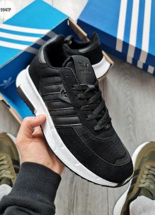 Adidas black white, мужские кроссовки адидас, кросівки адідас чоловічі