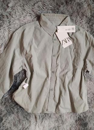 Рубашка zara 4-5р 110 см