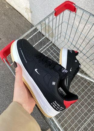 Мужские кроссовки nike air force 1 starfish black 41-42-43-44