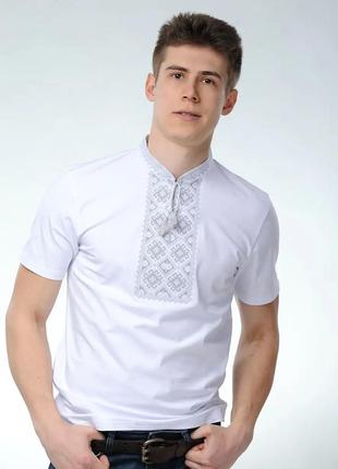 Вышиванка мужская трикотажная футболка1 фото