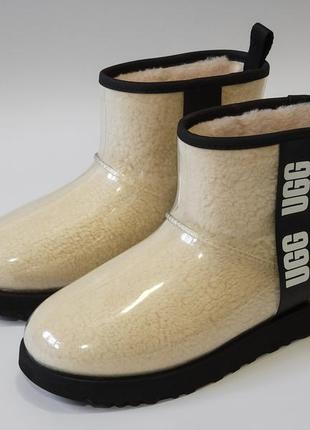 Угги ugg classic clear mini beige4 фото