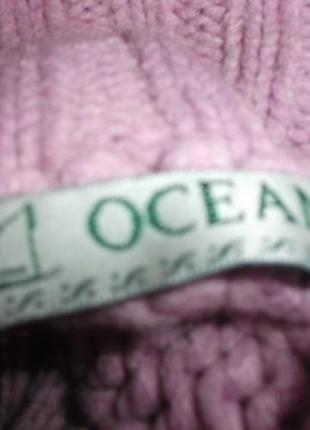 Свитер гольф водолазка вязка вязаный укороченный сиреневый р. xs  - ocean 5