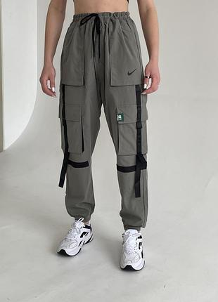 Брюки зеленые nike clo-0015