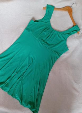 Стильное зеленое нарядное платье бренда fabiani2 фото