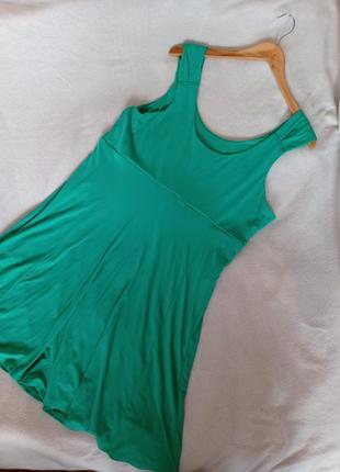 Стильное зеленое нарядное платье бренда fabiani4 фото