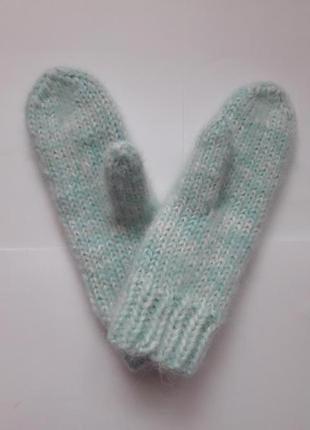 Ефектні красиві теплі рукавички - варішки ручна робота4 фото