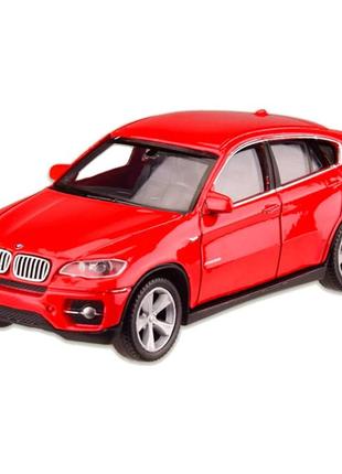 Машина металлическая bmw x6 "welly" 44016cw масштаб 1:43