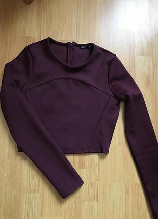 Бордовый топ от zara