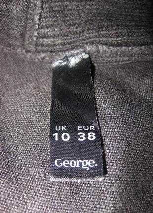 Тепла чорна в'язана в рубчик сукня светер гольф водолазка george км1511 з високим горлом з кишенями8 фото