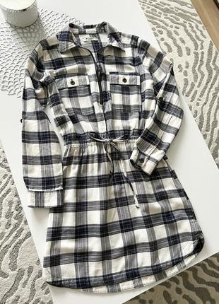 Платье рубашка сукня в клітинку