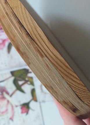 Поднос деревянный в виде сердца5 фото