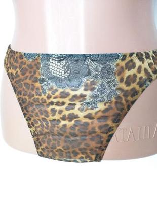 Трусики леопардовые в сеточку . lingerie 36-38