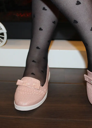 Туфли балетки женские розовые т16027 фото