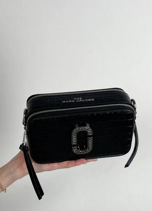 Чорна сумка з ремінцем марк джейкобс2 фото