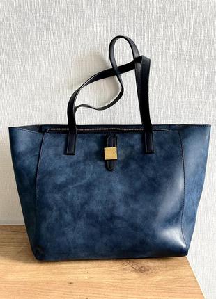 Кожаная сумка mulberry tessie tote