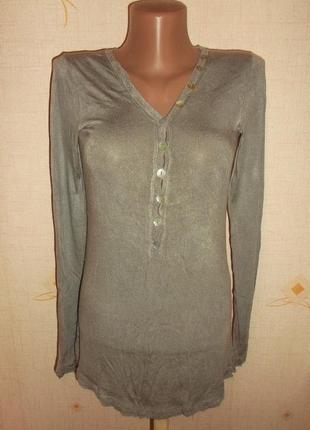 Водолазка удлиненная вискоза. р. xxs туника пуловер джемпер по фигуре тонкий