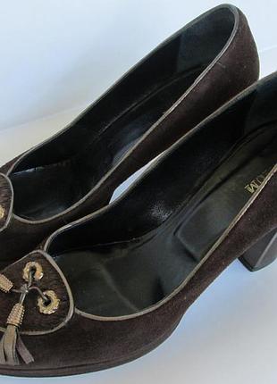 Туфли из натуральной замши podium италия