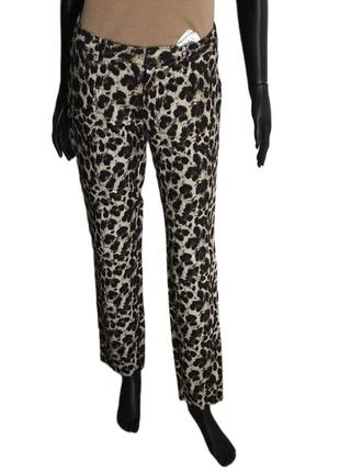 Нарядні брюки в леопардовий принт
