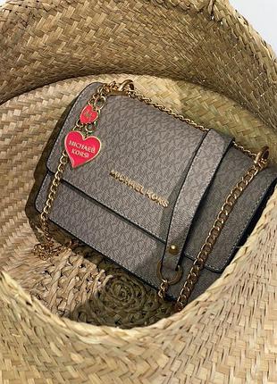 Сумка в стиле 👜 michael kors mini bag grey 7