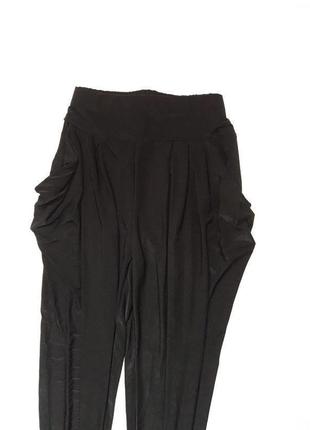 Зручні стильні красиві чорні легкі штани з кишенями zara3 фото