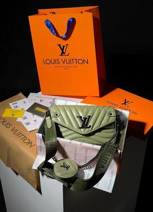 Сумка в стиле 👜 louis vuitton wave green/black