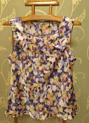 Очень красивая и стильная брендовая разноцветная блузка.2 фото