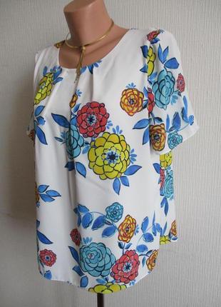 Sale! блузка в квітковий принт tu