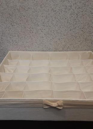 Лляний тканинний органайзер великий