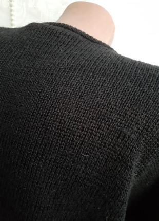 Malina wong! винтаж свитер с ангоровой вставкой орнамент кофточка5 фото