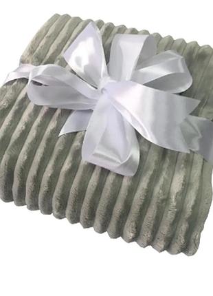 Двустороннее одеяло 240х260 см, плюшевое одеяло от minkyhome | ткань 100% плюшевая minky |