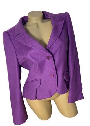 Жакет вовна пурпурний фіолетовий теплий