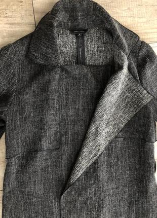 Накидка длинный пиджак тонкое пальто3 фото
