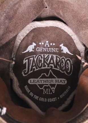 Шкіряний ковбойський капелюх genuine jackaroo australia cowboy hat5 фото