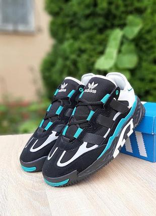 Кросівки adidas niteball чорні з зеленим