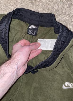 Брюки флисовые nike sportswear fleece khaki, оригинал, размер м/l3 фото