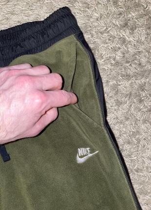 Брюки флисовые nike sportswear fleece khaki, оригинал, размер м/l5 фото