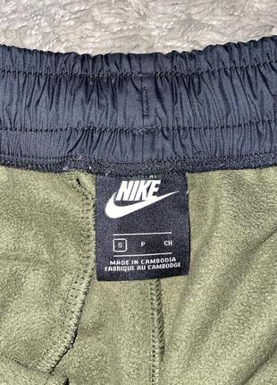 Брюки флисовые nike sportswear fleece khaki, оригинал, размер м/l4 фото