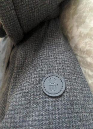 Куртка пальтечка пепита в клетку с капюшоном для девочки7 фото