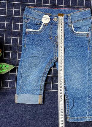 Стильні джинси для маленької модниці / topomini / 74см (6-9 міс.)7 фото