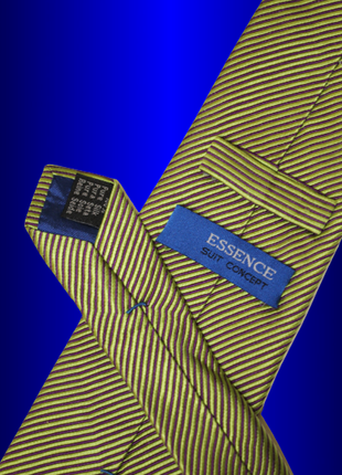Класичний салатовий із фіолетовими лініями шовковий шовк 💯 широка краватка краватка самов'яз4 фото