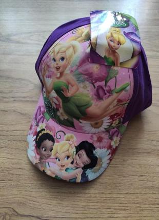 Детская кепка бейсболка девочка фея дынь дынь disney, р.52