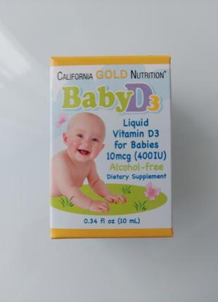 Детский витамин d3 california gold nutrition