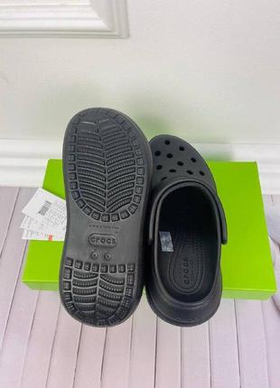 Крокси crocs women’s клоги crush clog black 207521 жіночі крокси сабо на платформі4 фото