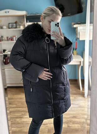 Теплий пуховик zara